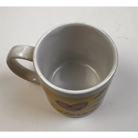 Colorado Coffee Mug State Souvenir Heart Mountains Drink Cup Yellow Ceramic - Picture 4 of 9